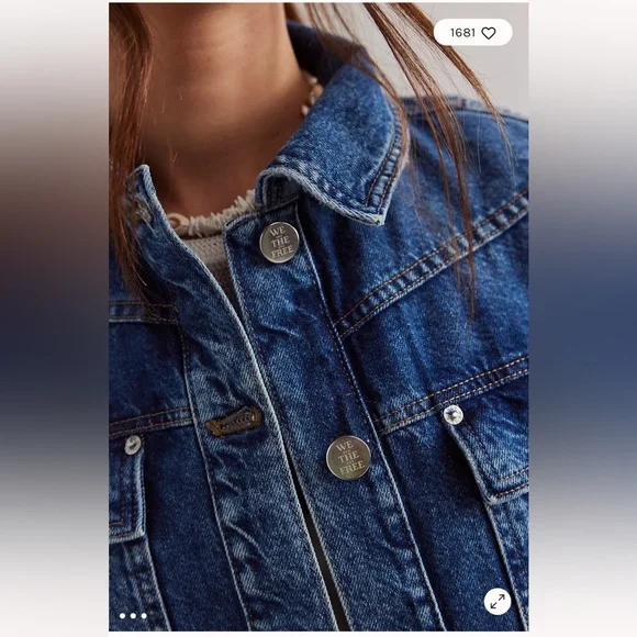 NWT Free People Jade Denim Jacket Size XS - Picture 4 of 15